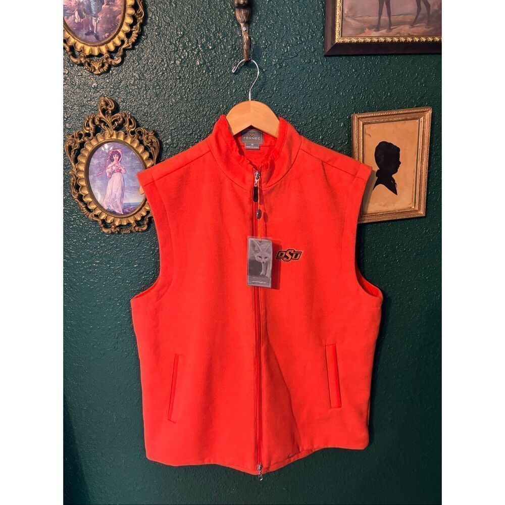 Fennec Fleece NWT OSU Oklahoma State Vest Sz Medium